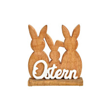 G. Wurm Aufsteller Hase mit Schriftzug Ostern 21 x 22 x 5 cm G. Wurm Aufsteller Hase mit Schriftzug Ostern 21 x 22 x 5 cm