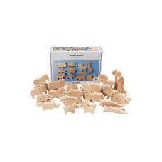 Creativ Company Holzartikel Bauernhof und Safari 3-14.5 x 2 cm, 44 Stück Creativ Company Holzartikel Bauernhof und Safari 3-14.5 x 2 cm, 44 Stück