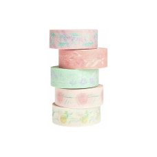 Rico Design Washi Tape Blumen, Pastell Mehrfarbig Rico Design Washi Tape Blumen, Pastell Mehrfarbig