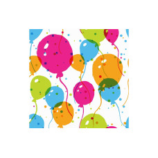 Paper + Design Papierservietten Splash Balloons 24 cm x 24 cm, 20 Stück Paper + Design Papierservietten Splash Balloons 24 cm x 24 cm, 20 Stück