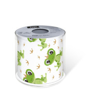 Paper + Design Toilettenpapier Frog Prince Rollen, 3-lagig, Grün/Weiss Paper + Design Toilettenpapier Frog Prince Rollen, 3-lagig, Grün/Weiss