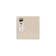 PRO nappe Papierservietten Elfenbein 38 cm x 38 cm, 40 Stück PRO nappe Papierservietten Elfenbein 38 cm x 38 cm, 40 Stück
