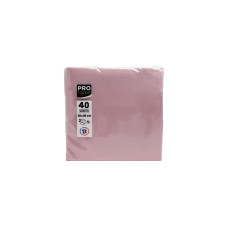 PRO nappe Papierservietten Altrosa 38 cm x 38 cm, 40 Stück PRO nappe Papierservietten Altrosa 38 cm x 38 cm, 40 Stück