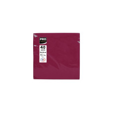 PRO nappe Papierservietten Bordeaux 38 cm x 38 cm, 40 Stück PRO nappe Papierservietten Bordeaux 38 cm x 38 cm, 40 Stück