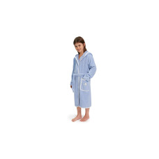 Möve Kinderbademantel Soft Hug Grösse 140, Aqua