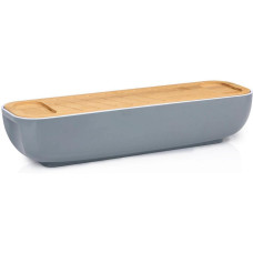 alpina Brotkasten mit Bambusdeckel Grau alpina Brotkasten mit Bambusdeckel Grau