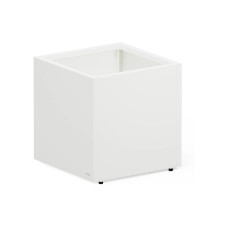 Herstera Metall-Pflanzgefäss Cube 50 cm Moon White Herstera Metall-Pflanzgefäss Cube 50 cm Moon White