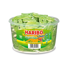 Haribo Gummibonbons Saure Apfelringe Dose 1200 g Haribo Gummibonbons Saure Apfelringe Dose 1200 g