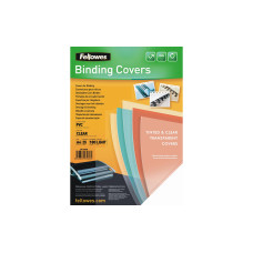 Fellowes Einbanddeckel 180 g/m², 25 Stück, Transparent Fellowes Einbanddeckel 180 g/m², 25 Stück, Transparent