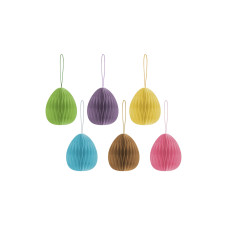 Remember Aufhänger Baumschmuck oval 6 Stück, Mehrfarbig Remember Aufhänger Baumschmuck oval 6 Stück, Mehrfarbig