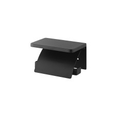 Yamazaki Toilettenpapierhalter Tower 14 x 12 x 8.5 cm, Schwarz
