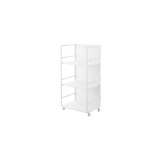 Yamazaki 3-stöckiger Aufbewahrungswagen Tower 42 x 84.5 cm Weiss