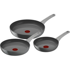 Tefal Pfannen-Set Renew On 20 / 24 / 28 cm Grau Tefal Pfannen-Set Renew On 20 / 24 / 28 cm Grau