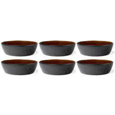 Bitz Suppenschale 18 cm, 6 Stück, Schwarz/Amber