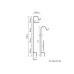 STT Lampenhalter Gardenstick white 135 cm, Weiss