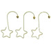 Holly & Jolly Schnellanhänger mit Stern 5 cm Gold, 36 Stück Holly & Jolly Schnellanhänger mit Stern 5 cm Gold, 36 Stück