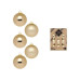 Holly & Jolly Weihnachtskugel Brokatgold Ø 3 cm 24 Stück Holly & Jolly Weihnachtskugel Brokatgold Ø 3 cm 24 Stück