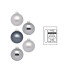 INGES CHRISTMAS DECOR Weihnachtskugel Hazy Grey Ø 3 cm 24 Stück INGES CHRISTMAS DECOR Weihnachtskugel Hazy Grey Ø 3 cm 24 Stück