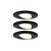 Paulmann Einbauspot LED Calla Basisset, 3 x 6W, 4.000K, Schwarz