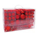 G. Wurm Weihnachtskugel 111-er Set, Rot