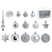 G. Wurm Weihnachtskugel 111-er Set, Silber