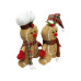 Dameco Weihnachtsfigur Lebkuchenmännchen sitzend 2er-Set