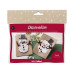 Creativ Company Bastelset Weihnachtskarten mit Schneemann Schneemann