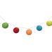 Dameco LED Solar Lichterkette mit farbigen Nylon Balls