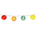 Dameco LED Solar Lichterkette mit farbigen Nylon Balls