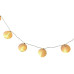 Dameco LED Solar Lichterkette mit 10 weissen Nylon Balls