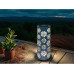 Dameco LED Solar Laterne mit 1 LED aus Metall in Blau