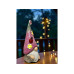 Dameco LED Solar Wichtel Sommer mit Hut in Pink Outdoor