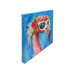 Dameco LED Bild Pop Art Flamingo mit Neon Licht Brille