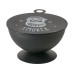 Boltze Aschenbecher Camper Schwarz/Weiss