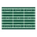 Partydeco Tischdecke Fussballfeld, Mint, 180 x 120 cm