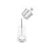 Cole&Mason Pfeffermühle Bromley 15 cm, Transparent/Silber