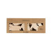 Creativ Company Holzartikel Bauernhof 4.5-8.7 x 2 cm, 10 Stück