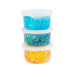 Creativ Company Modelliermasse Sequin Clay, Harmonie Blau-Grün, 3 x 60 g