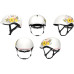 LUMOS Helm Nyxel Weiss/Mehrfarbig, S
