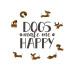 Paper + Design Papierservietten Dog makes me Happy 33 cm x 33 cm, 20 Stück