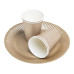 PRO nappe Einwegteller Gold metal 10 Stück