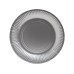 PRO nappe Einwegteller Silber metal 10 Stück