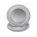 PRO nappe Einwegteller Silber metal 10 Stück