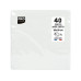 PRO nappe Papierservietten Weiss 38 cm x 38 cm, 40 Stück