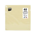 PRO nappe Papierservietten Elfenbein 38 cm x 38 cm, 40 Stück