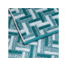 Möve Duschtuch Tide Tiles 67 x 140 cm, Aqua/Petrol