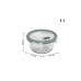 Rotho Glasdose mit Deckel NALA 1 l, Transparent