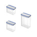 Rotho Set Premium Dosen 12 tlg. Domino 13 l, Transparent