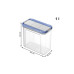 Rotho Set Premium Dosen 12 tlg. Domino 13 l, Transparent