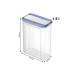 Rotho Set Premium Dosen 12 tlg. Domino 13 l, Transparent